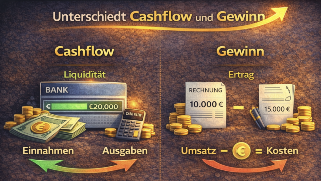 Unterschied Cash Flow Gewinn