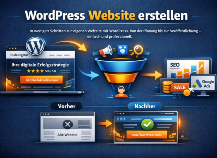 Wordpress Webseite erstellen Grafik